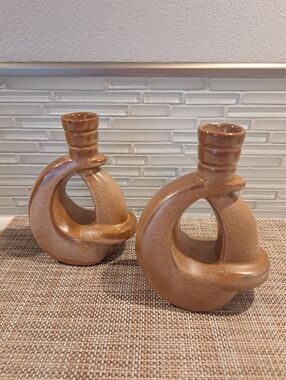 Pair of Frankoma 305 Candlestick Holders